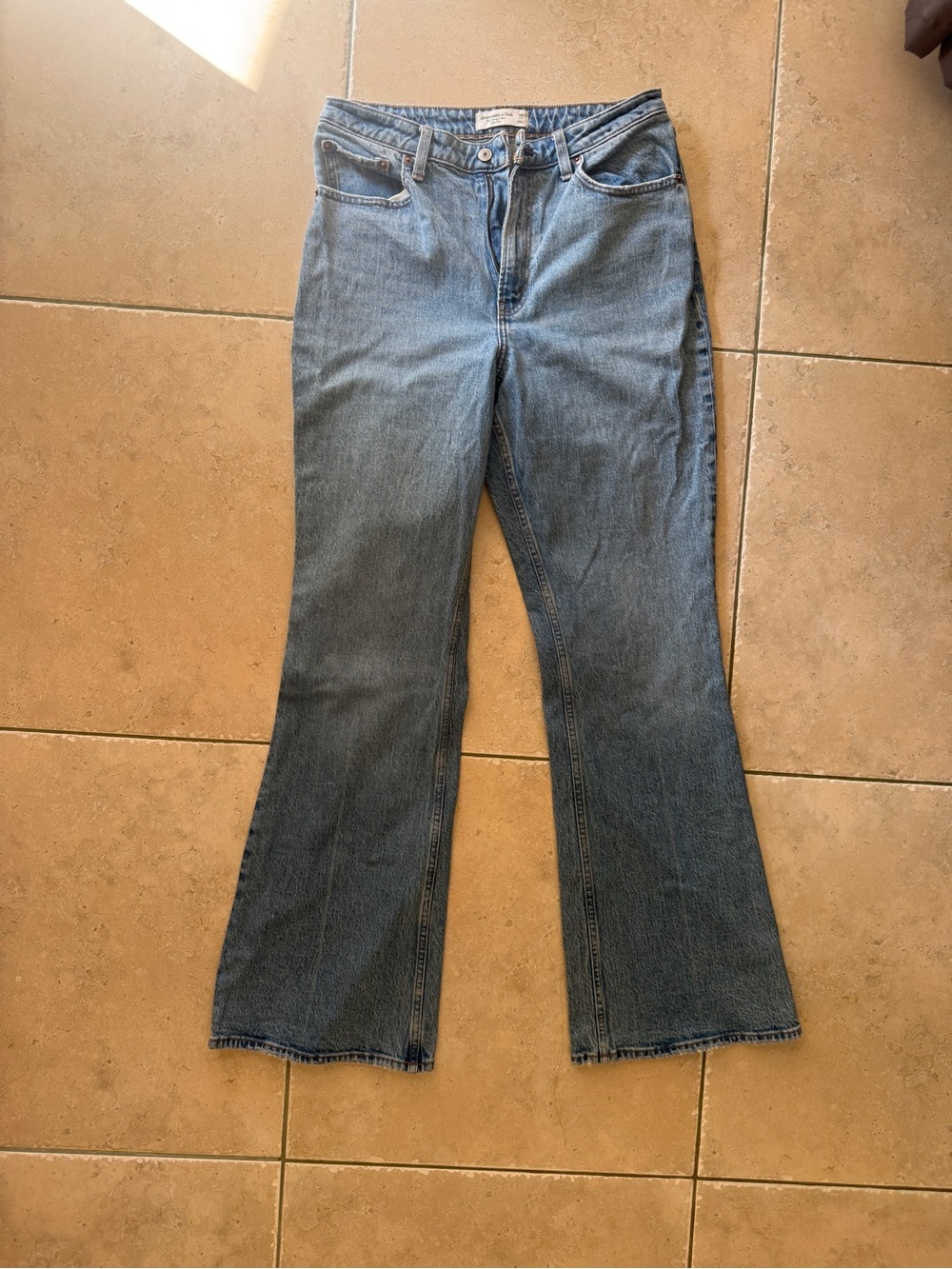 Abercrombie & Fitch Light Blue Flared Women's Jeans
